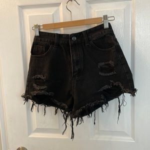 Black Jean shirts with distressing